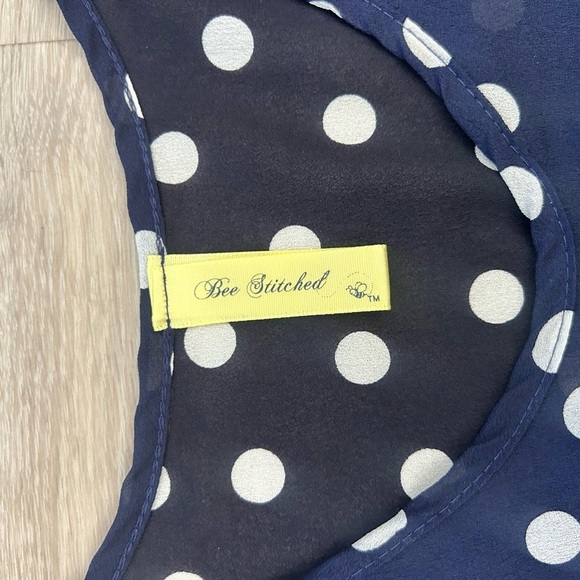 Polka Dot Peplum Top - Picture 4 of 7